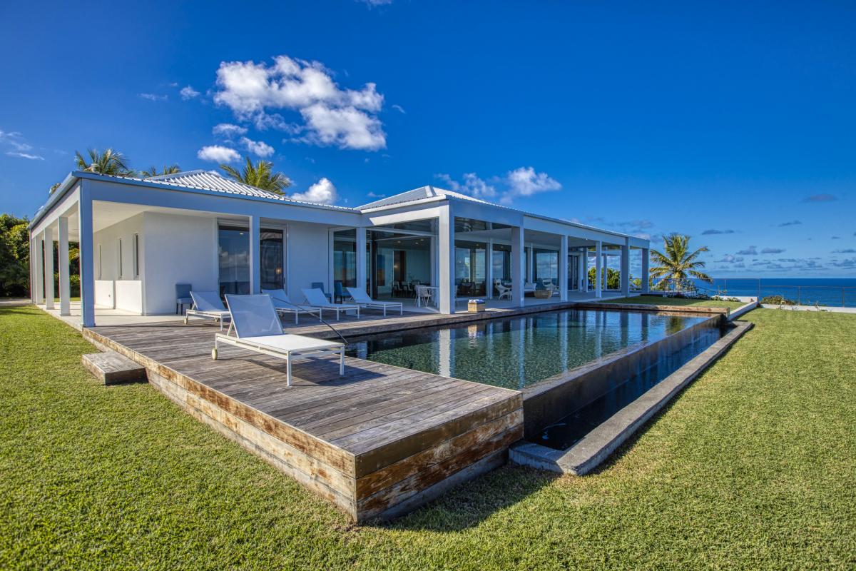 A louer villa Saint Martin Terres Basses - Villa 5 chambres - La Falaise aux oiseaux - piscine - jacuzzi - vue mer (7)